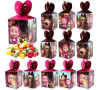 12 Pcs Sachet Party Masha, Sachet Bonbon Masha, Sachet Cadeau Anniversaire Enfant Masha, Sachet Bonbons Anniversaire Masha, Pour Anniversaire Enfant,Fêtes, Fête,Sachet Party