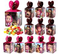 12 Pcs Sachet Party Masha, Sachet Bonbon Masha, Sachet Cadeau Anniversaire Enfant Masha, Sachet Bonbons Anniversaire Masha, Pour Anniversaire Enfant,Fêtes, Fête,Sachet Party