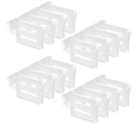 12 Pcs Séparateurs de Réfrigérateur en Plastique Diviseur de Réfrigérateur Réglable Séparateurs de Organisateur Frigo Séparateur d