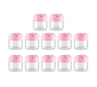 12 PCS/Set Travel Travel Cosmetic Pots Makeup Échantillon Maquillage Avec Des Couvercles Pots Casseroles Vides En Forme Fleur Rose Pour Femmes