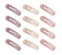 12 Pcs Simple Hair Clamps Not Deadly Coating Thin Comfort for Casual Office Instances Baby Safe Hair Clamps