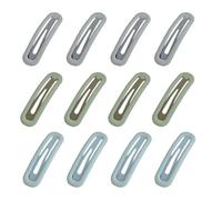 12 Pcs Simple Hair Clamps Not Deadly Coating Thin Comfort for Casual Office Instances Baby Safe Hair Clamps