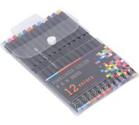 12 Pcs Sublimation Ink Set Multicolor 0.4mm Fine Tip Heat Transfer Pen with Number 6 Adapter for Explore
