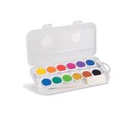 12 peintures aquarelle en godet Ø 30 mm