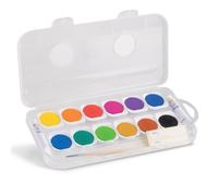 12 peintures aquarelle en godet Ø 30 mm