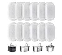 12 PewinGo Filtres pour Fontaine à Eau pour Chat, Triple Filtration, Remplacement des filtres de Fontaine à Eau pour Animaux de Compagnie, filtres à Eau pour Fontaine à Eau pour Chat 3.2/2L