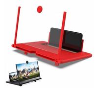 12" Phone Screen Magnifier,3D Pull-Out HD Screen Phone Projector,Stereoscopic Magnifier Newest Version Clearer,Foldable Stand for Watching Movies Playing Games,Supports All Smartphones(B)