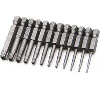 12-Piece 1/4 Inch Hex Heads Drill Bit Set Steel Screwdriver Bits 50MM Long Compatible with Power Drills Impact Drivers