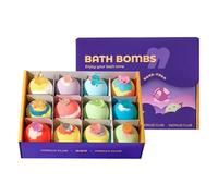 12-Piece Bath Bombs for Kids with Toys Inside, Handmade Colorful Kids Bath Bombs with Surprise Inside for Boys Girls Bathroom Hotel