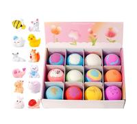 12-Piece Bubble Bath Balls, Relaxing Body Cleanser with Toy Surprise, Sturdy Bath Fizzies with Gentle Formula, Baths Accessory for Kids and Adults, Fun Spa and Home Relaxation Product