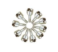 12 Pièces 100/125 Grains Marteau de Tir à L'Arc Pointes Larges Chasse Petit Gibier Pointes de Flèche Pointes de Flèche Vis à Point émoussé pour la Pratique de la Chasse Tir (125 grains, Argent)