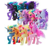 12 pièces 14 cm Mon petit poney gentil pvc licorne PVC petits ponis cheval action figures de jouets poupées pour fille anniversaire cadeau de noël