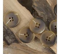 12 pièces 15/20/23/25/28/30MM Beige Mat Grands Boutons Ronds en résine 4 Trous Boutons de Manteau de Couture en résine Boutons en résine pour l'artisanat 24-48L