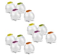 12 Pièces/16 Pièces Plateaux À Glaçons Moules À Glaçons De Forme Ronde Faciles À Libérer Pour Les Cocktails De Whisky Jus De Boissons Moules À Glaçons En Silicone Boules