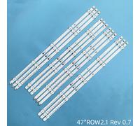 12 pieces 1TV Barre de bande LED à rétroéclairage complet, pour L G 47LA615V-réfléchissant 47LN540V 47LN613V 47LA620V-ZA 47LN5758 47LN5757 47LN575R-réfléchissant LC470DUE, nouveau ""Nipseyteko