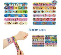 12 pièces/24 pièces Bracelet à claquer avec personnages mignons de la Pat' Patrouille, convient pour les fêtes, les récompenses, les vacances, le Nouvel An, le port quotidien 24 pièces aléatoires,12 p