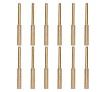 12 Pièces 4.8mm Tête de Meulage Affûtage Bavure Résistant à L'usure émeri Meule 3mm Tige pour Tronçonneuse