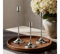 12 pièces/6 pièces/3 pièces Ensemble de porte-bougies dorés/noirs/argentés français, 3 pièces porte-bougies en forme de cône, porte-bougies décoratifs modernes dorés et noirs, convient pour la table à