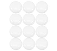 12 Pièces Abat-jour LED Rond 53mm en PC Blanc, Diffusion Uniforme | Couvercle Hémisphérique Lisse, Résistance aux Chocs la Chaleur, pour Études et Chambres
