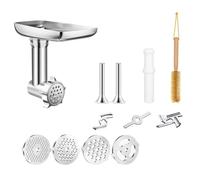 12 Pièces Accessoire Hachoir À Viande En Métal Pour Batteur Sur Socle - Compatible Avec KitchenAid, Compatible Avec Cuisinart - Accessoire Hachoir À Viande À Usage Domestique