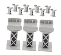 12 Pièces Accessoires de Chemin de Multi Blocs Élevés Compatibles Toutes Les Marques pour Créer des Scènes Variées