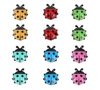 12 Pièces Aimant de Réfrigérateur Coccinelle à Sept Points