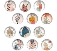 12 Pièces Aimant Frigo Magnet, Aimants Tableau Magnétique 3D, pour Armoires et Tableaux Blancs, Maison Bureau (Rond/30MM)