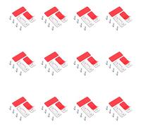 12 Pièces Aimant Porte Placard Loquet Magnétique Coller Ultra-Mince Loqueteaux Puissant Magnétiques Meuble Aimanté Aimants Fermeture avec Adhésif et Vis pour Porte Coulissante Tiroirs Fenêtre Armoire