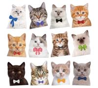 12 Pièces Aimants Drôles Magnet Frigo,Pack D'Autocollants Mignons Chat Meme,Autocollants Imperméables pour Tableau Blanc,Voiture,Cuisine,Bureau,Bagage