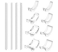 12 Pièces Ajusteur de Taille de Bague Invisible pour Bagues Desserrées, Spirale Réducteur de Bague en Silicone Transparente Ajusteurs Invisibles pour bagues Ring Sizer pour Homme et Femme