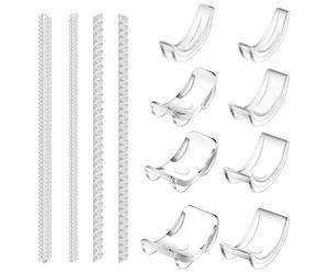 12 Pièces Ajusteur de Taille de Bague Invisible pour Bagues Desserrées, Spirale Réducteur de Bague en Silicone Transparente Ajusteurs Invisibles pour bagues Ring Sizer pour Homme et Femme