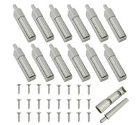 12 Pièces Amortisseur Porte, Ferme porte de Cuisine Ralentisseur avec 24 Vis Amortisseur Placard Softclose à Fermeture Amortie lot pratique Push to Open pour Équipement Complet pour Cuisines Bureaux