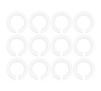 12 Pièces Anneau D'abat-jour Convertisseur E27 vers E14 en Nylon | Outil, pour Rénover Luminaires, Gestionnaires Immobiliers et Installateurs, Usage Hôtel et Lampe de Table