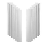 12 pièces Anodes de Zinc Pur 150x25x1 mm Feuille de Zinc Bande d'Électrode de Zinc Électrode de Haute Pureté pour Zingage et Galvanoplastie de Zinc