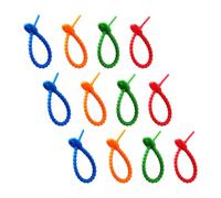 12 Pièces Attache Câble en Silicone Réglable pour Organiser | Réutilisable, Ouverture et Fermeture Faciles, Résistance à L’usure la Casse, Maison et Voyage Couleur Aléatoire