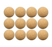 12 Pièces Balles de Baby-Foot de Cork,Rechange Football 36mm Ballons Rechange en Liege pour Baby-Foot,Accessoires Table Football De Bureau en Bois