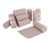 12 Pièces Bandage De Compression Elastique, Bandages Médicaux Elastiques avec Clips Métalliques, Bandage Elastique Sport pour Poignets, Genoux, Chevilles