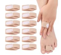 12 Pièces Bandages pour Orteils,Bandages pour Attelle d'orteil en Marteau,Redresseur d'orteil,Correcteur d'orteil en Marteau,Séparateur d'orteil,Attelles pour Doigts Crochus,Doigts qui se Chevauchent