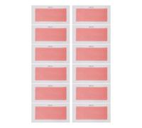 12 Pièces Bandes de Cire Visage, Papier Rouge, Usage Rapide | Découpe Facile en Petits Morceaux, Jetables, pour Poils du Corps et Pieds, Format Pratique
