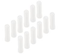 12 Pièces Bâtonnet Nasal Vide en Plastique et Coton | Usage Discret à Maison, Mèche Solide sans Fuite, Blanc Poli pour Huiles Essentielles