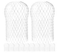 12 Pièces Bloc Anti-feuilles 3,9'' Filtre à Débris Mesh Argenté | Protège Gouttière Bouchage, Diminue Nettoyages, Facile à Installer pour Toits Plats et Inclinés
