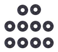 12 Pièces Blocs de Sangles de Guitare Verrouillage Sangle Gitare Lock en Silicone Protection Strap Lock Guitare pour Acoustique Électrique et Basse, 2.5cm (Noir)