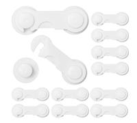 12 Pièces Bloque Tiroir Securite Enfant, Bloque Porte Bébé, Bloque Porte Sans Perçage, Ruban Adhésif Puissant pour Meubles, Cuisine, Porte D'armoire