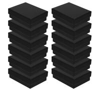 12 Pièces Boîte à Bijoux Présent Noire pour Bague | Emballage Présent Réutilisable, Carton Rigide Simple et Classique, Petite Boîte Décorative pour Bijoux