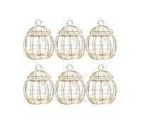 12 Pièces Boîte à Dragées de Cage à Oiseaux en Fer Blanc Doré | Décoration pour Mariage et Maison, Coffret Rond Ajouré, Format Mini pour Bonbons