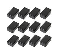 12 Pièces Boîte de Projet électronique en Plastique Boîtier en Plastique de Boîte de Projet électrique Boîte de Jonction électronique Boîtier de Projet électronique pour Alimentation Externe (Noir)