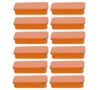 12 Pièces Boîte en Fer-blanc Coulissante Orange pour Emballage