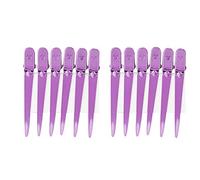 12 pièces/boîte pinces à cheveux Salon de coiffure sectionnement épingles à cheveux pour Salon de coiffure 6 couleurs (Rose Rouge)