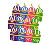 12 pièces boîtes d ' emballage en forme de mosquée contenants de chocolat de bonbons pour la célébration religieuse et les cadeaux du Moyen-Orient coffrets cadeaux de l ' Aïd