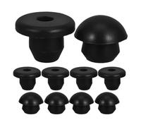 12 Pièces Bouchons en Caoutchouc Noir pour Cric Hydraulique, Prévention | Surface Lisse et Arrondie, Entretien Rapide, Adaptés aux Ports de Liquide de Transmission, Garage Domestique et Réparations